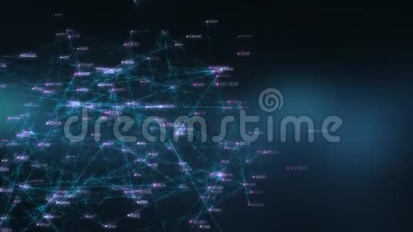 金融科技区块链网络的大数据显示视频的预览图