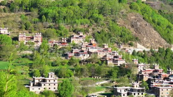 四川丹巴藏族村落景观视频的预览图