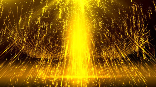 唯美金色粒子雨有音乐背景视频的预览图