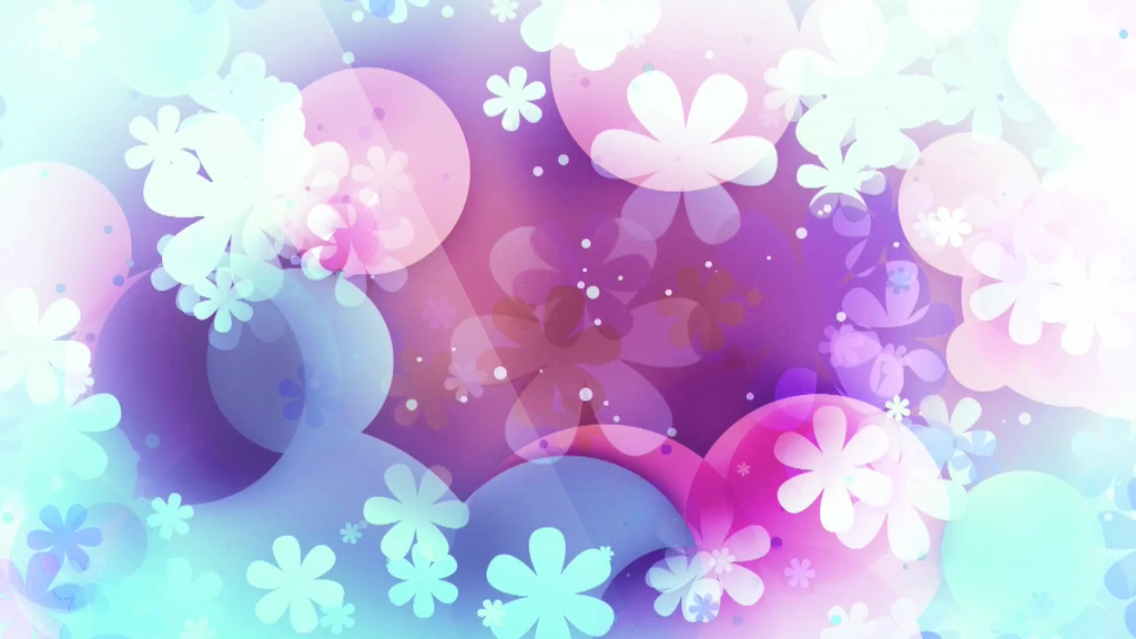 剪纸彩色浪漫唯美花朵旋转舞台led特效背景视频的预览图