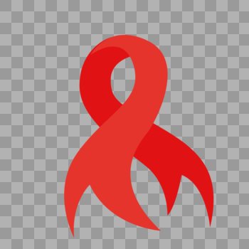 红色艾滋病标志图片素材免费下载