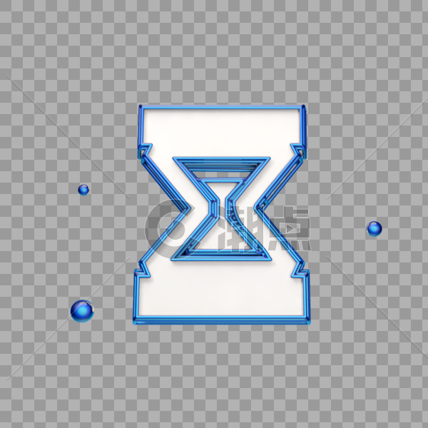 个性立体时间漏斗图标图片素材免费下载