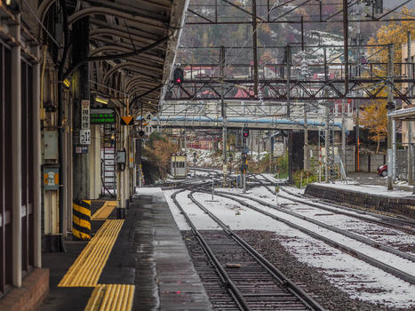 北海道Jr铁轨雪景图片素材免费下载