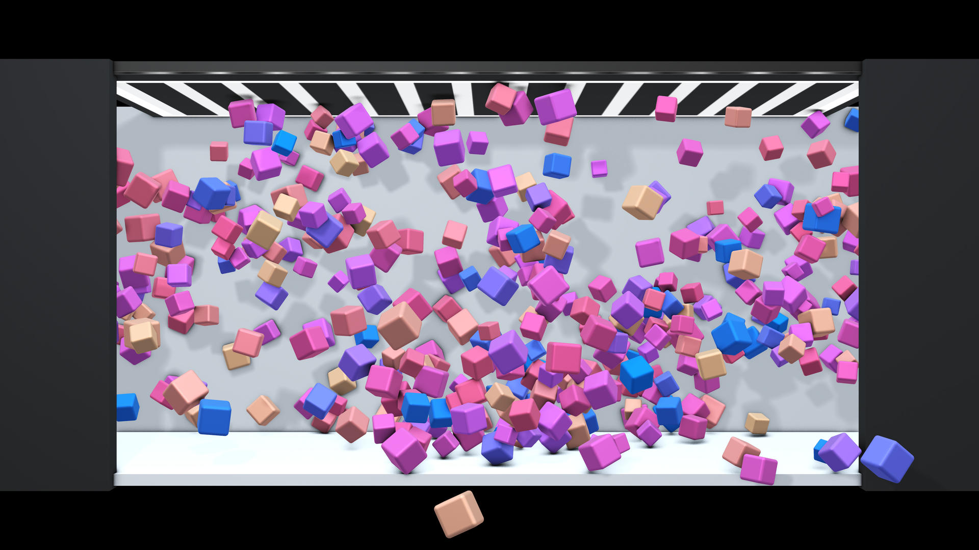 4K方块特效粒子3D裸眼效果视频的预览图