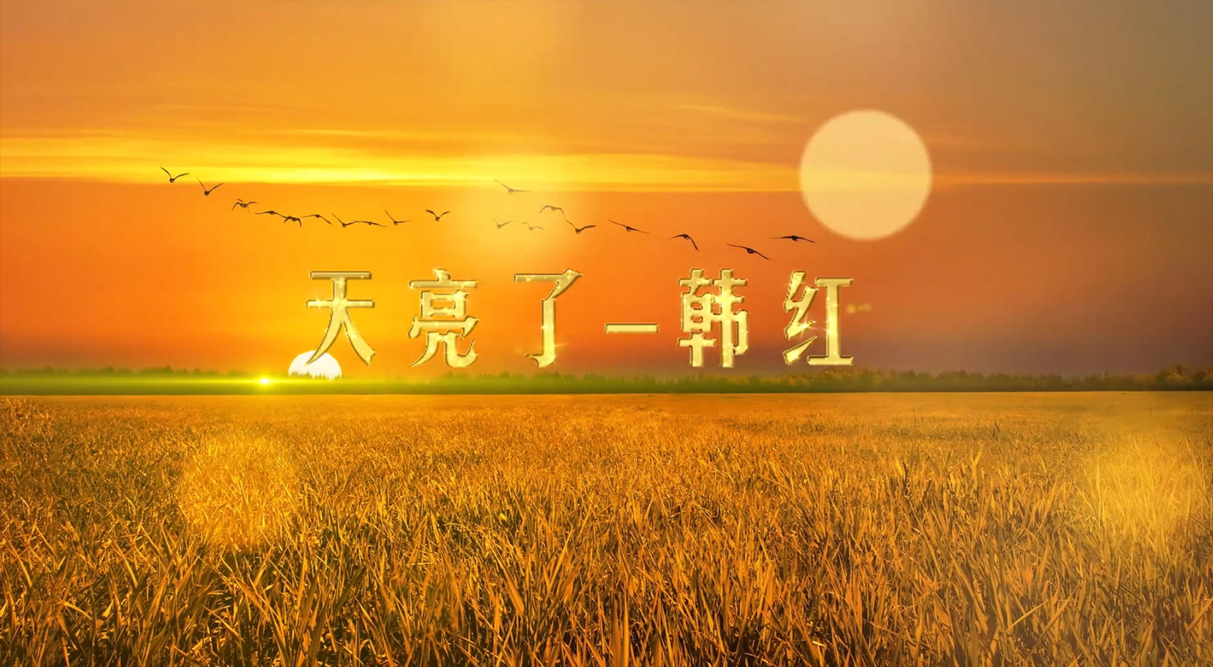 韩红天亮了歌曲背景视频的预览图