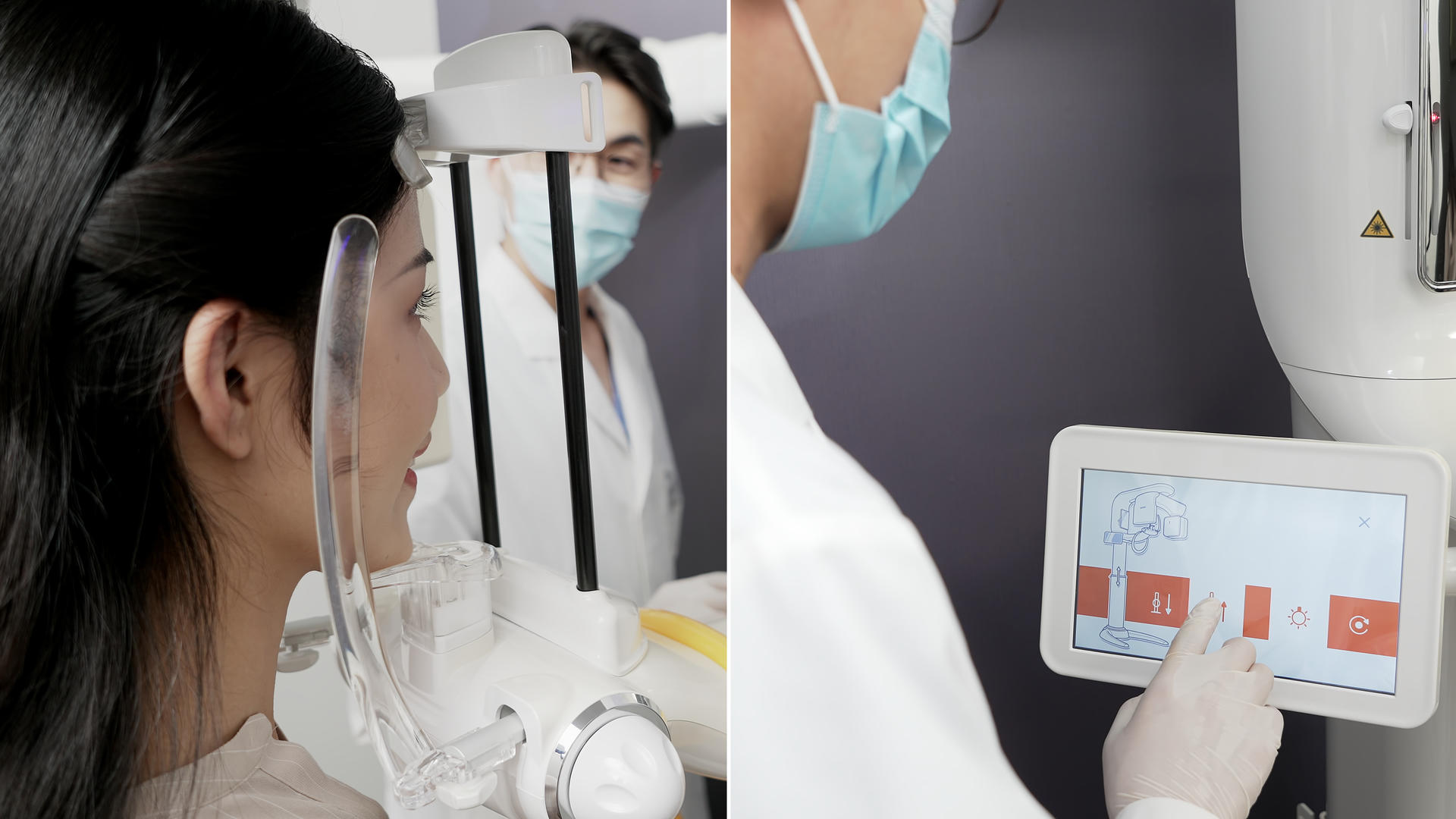 男医生操作设备为患者拍牙片视频的预览图