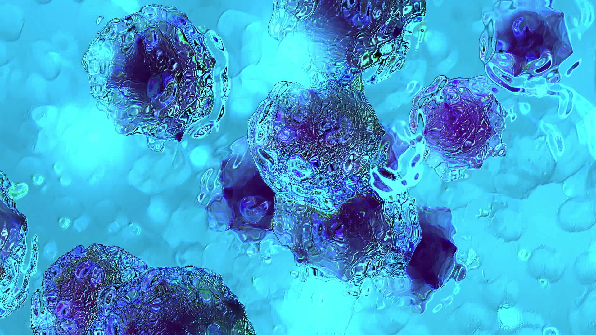 处于冷冻状态的癌细胞动画视频的预览图