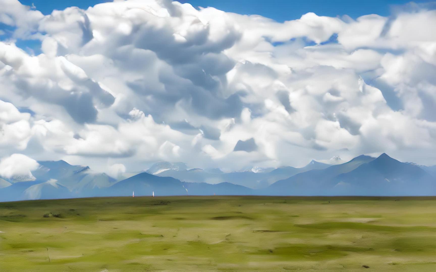 新疆天山牧场美景视频的预览图