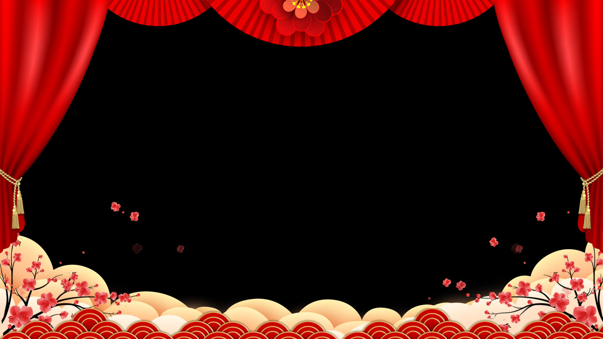 喜庆节日庆典祝福边框透明通道视频的预览图
