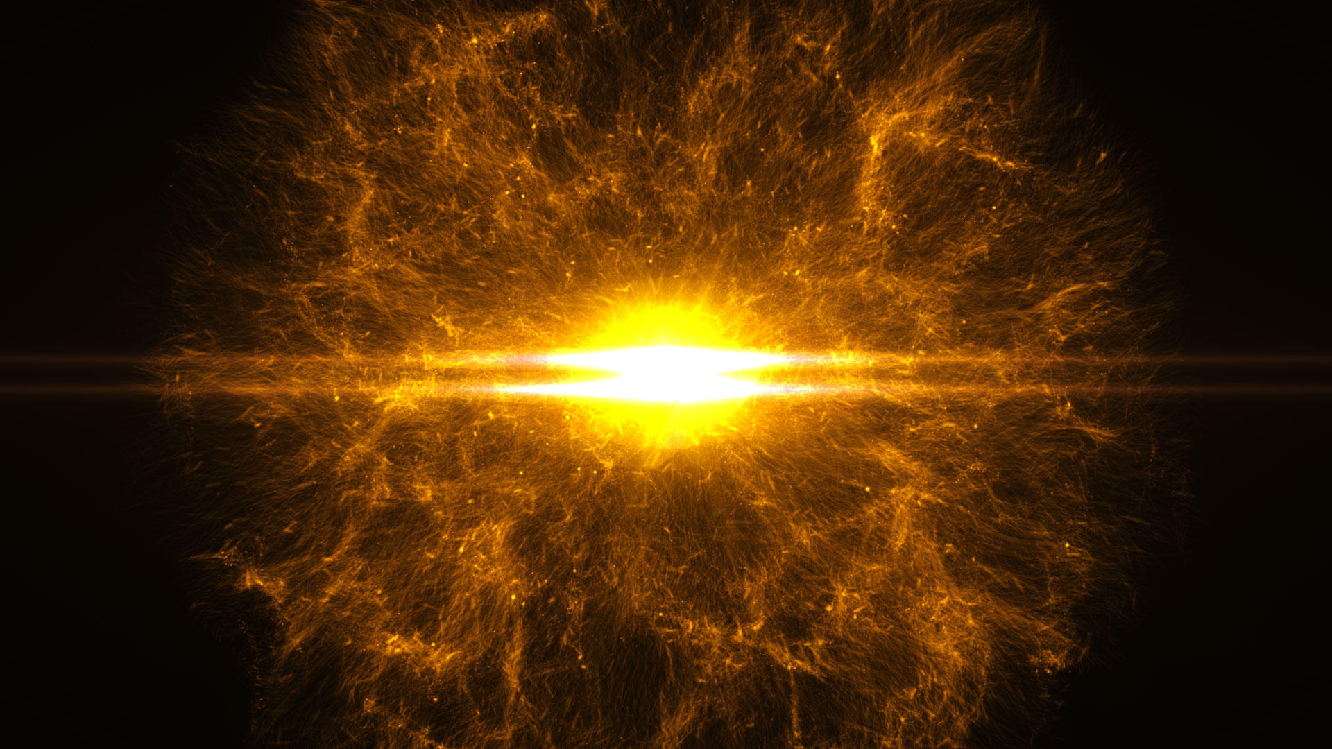 震撼金色粒子爆炸元素转场-带透明通道视频的预览图