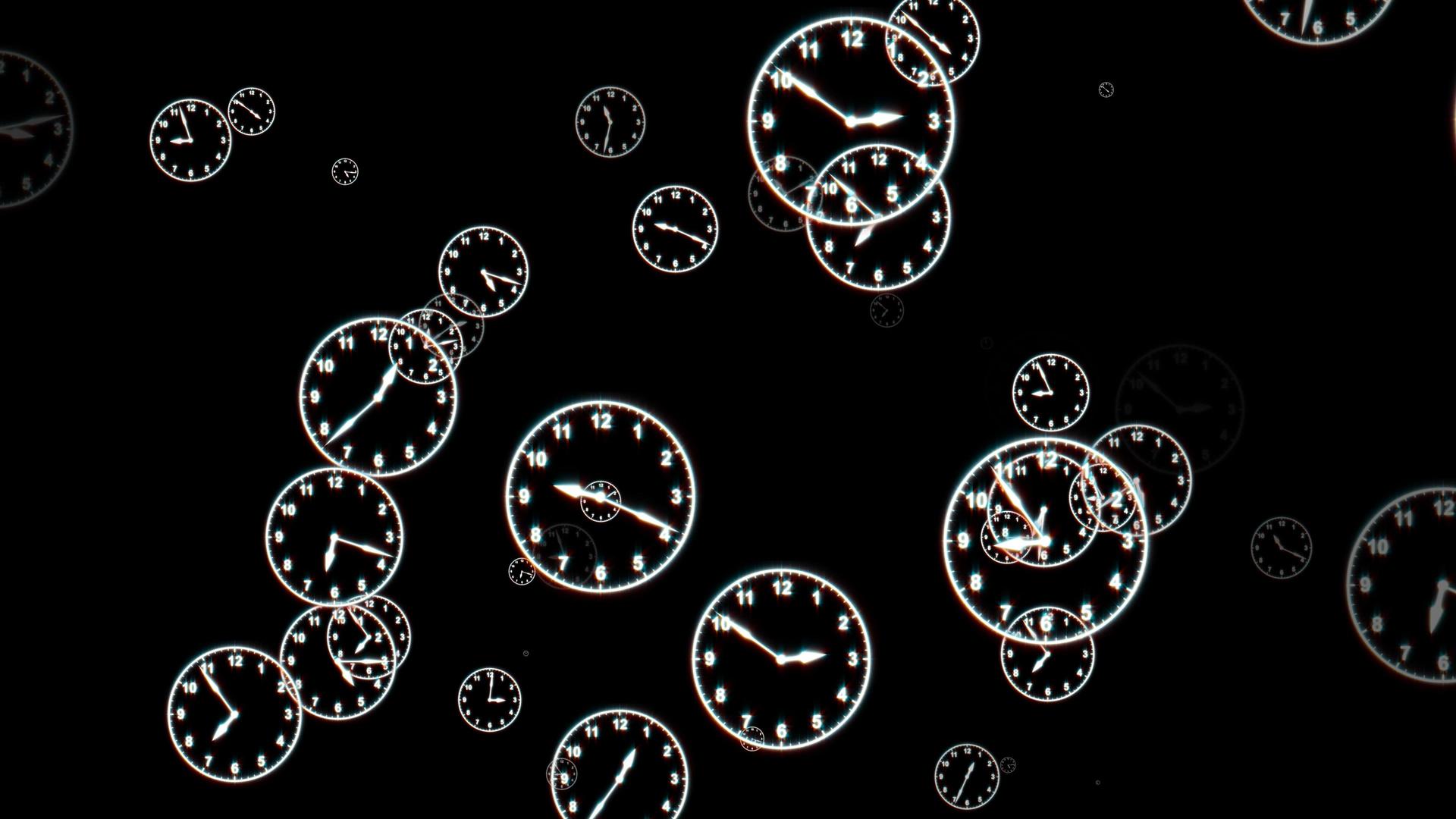 粒子时钟穿梭AE模板视频的预览图