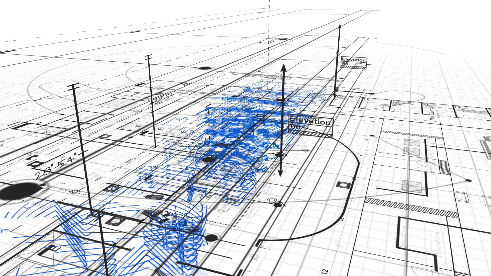 简洁明亮三维建筑企业LOGO模板视频的预览图