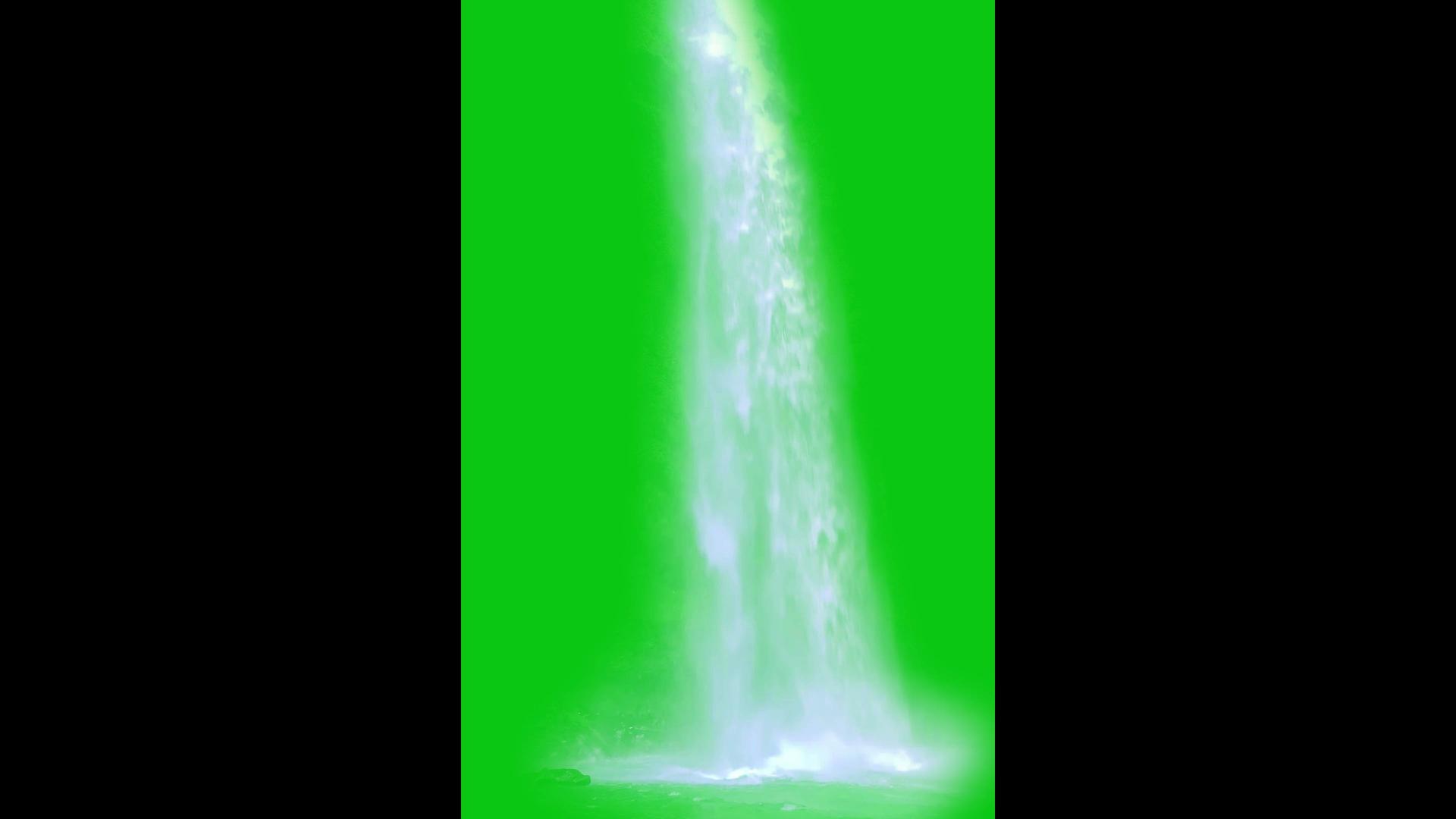 竖屏4K瀑布特效绿幕素材视频的预览图