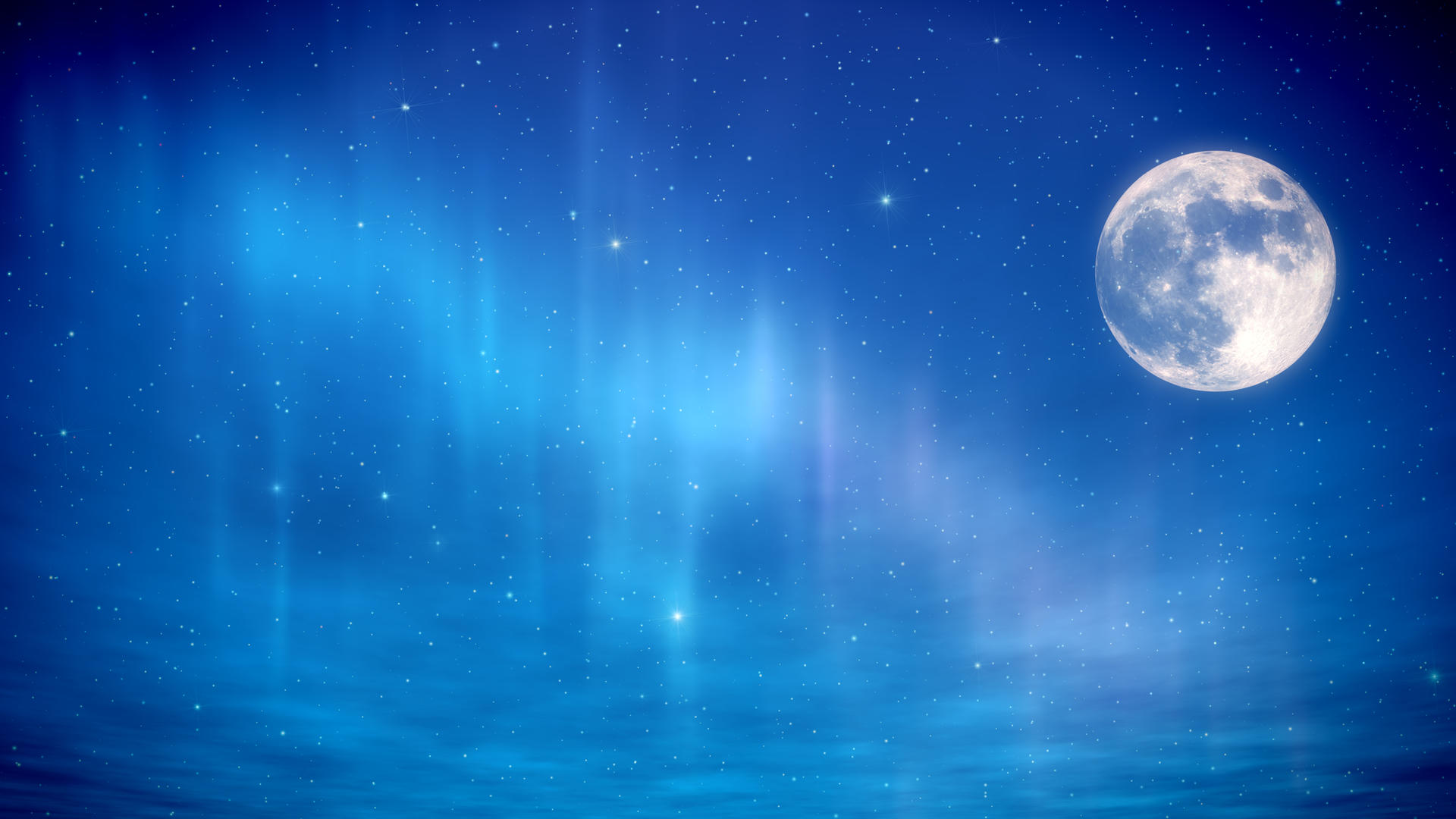 月色夜空夜晚背景视频的预览图