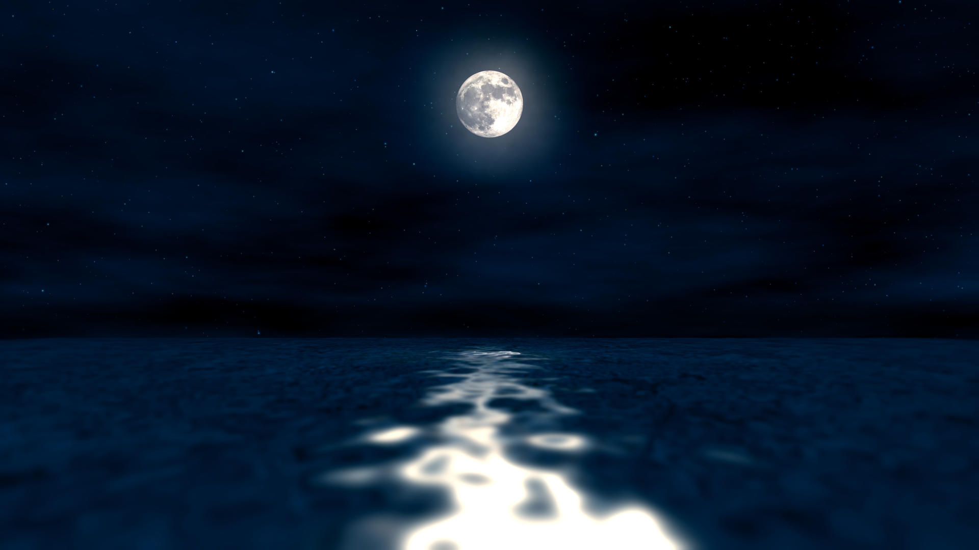 夜晚海上月色夜空背景 视频的预览图