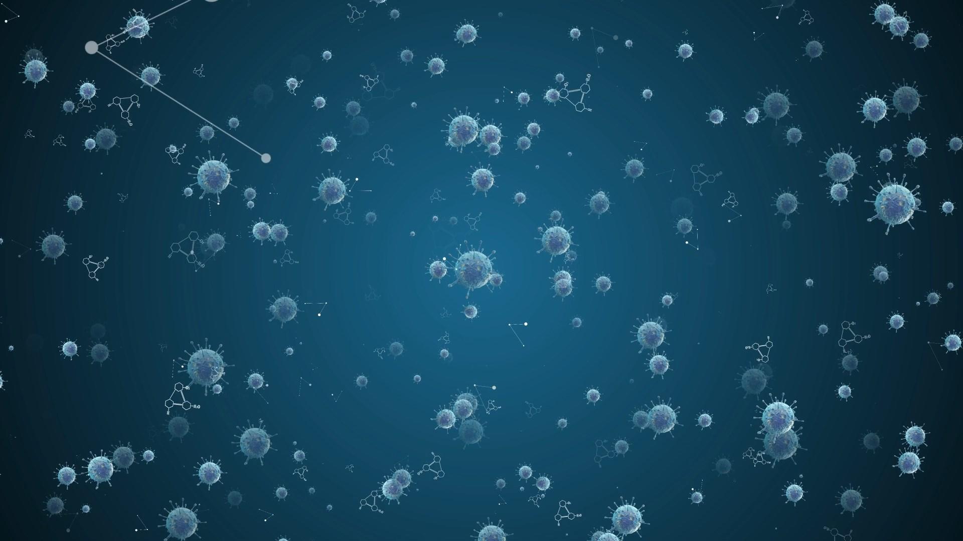 病毒细菌细胞视频素材视频的预览图