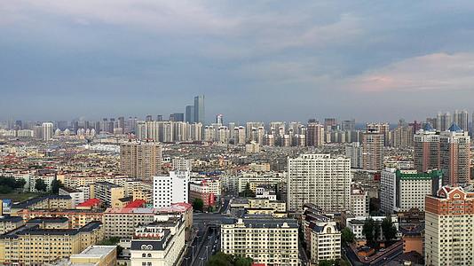 哈尔滨城市风光航拍4K视频视频的预览图