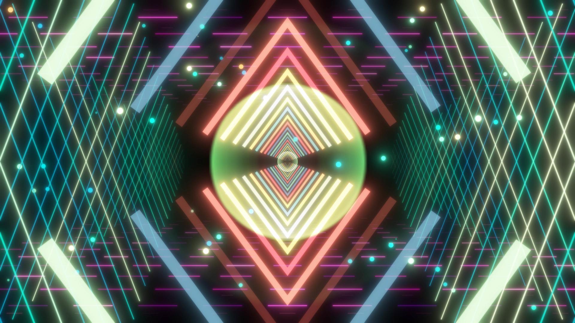 动感霓虹推进动感背景跳舞背景视频的预览图