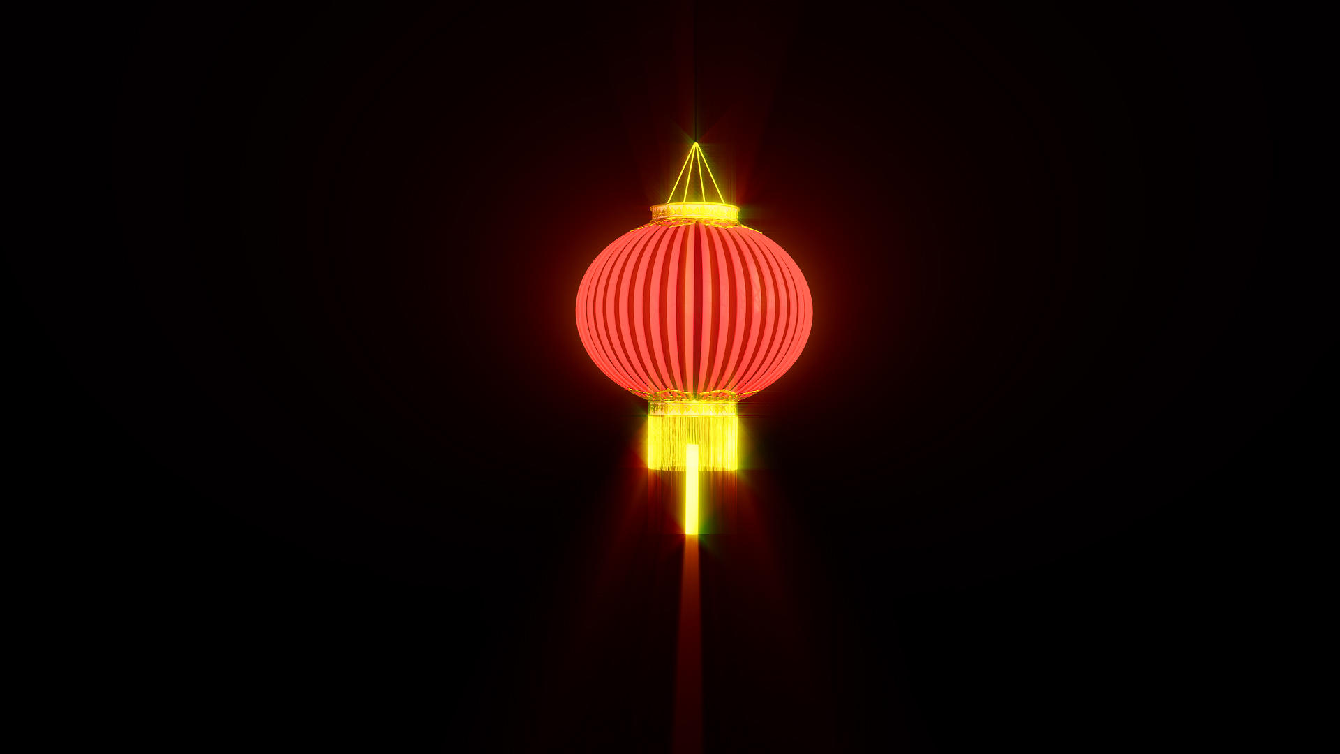 中国风古典灯笼旋转展示（循环）视频的预览图