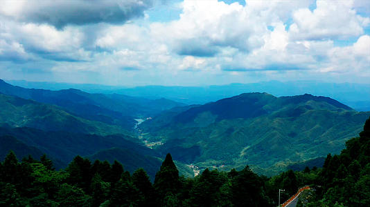 4k航拍井冈山五指峰风景延时视频的预览图