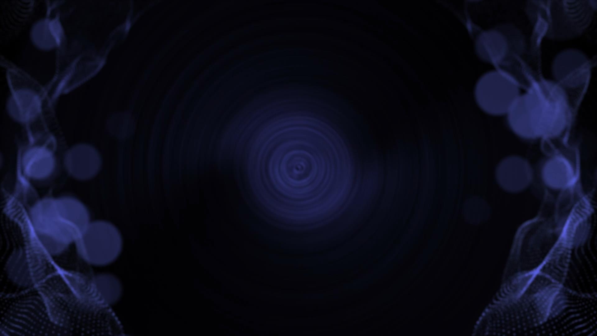 蓝色科技感动态粒子边框动态视频元素视频的预览图