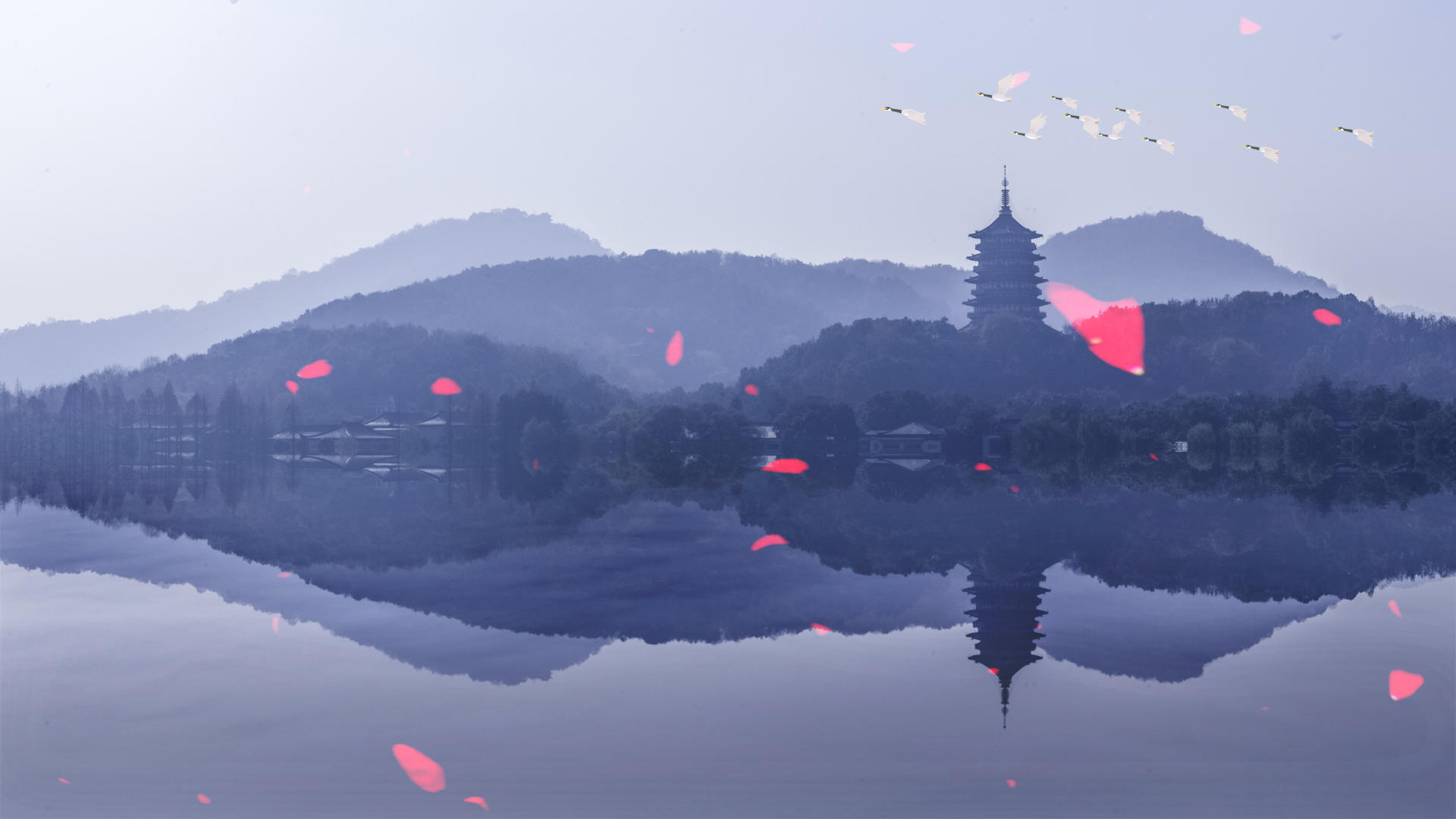 中国风水墨音乐背景的预览图