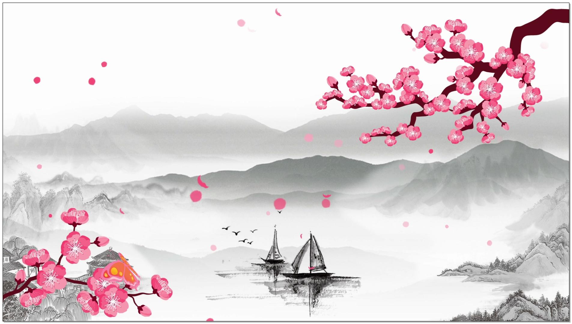 水墨中国风背景视频的预览图
