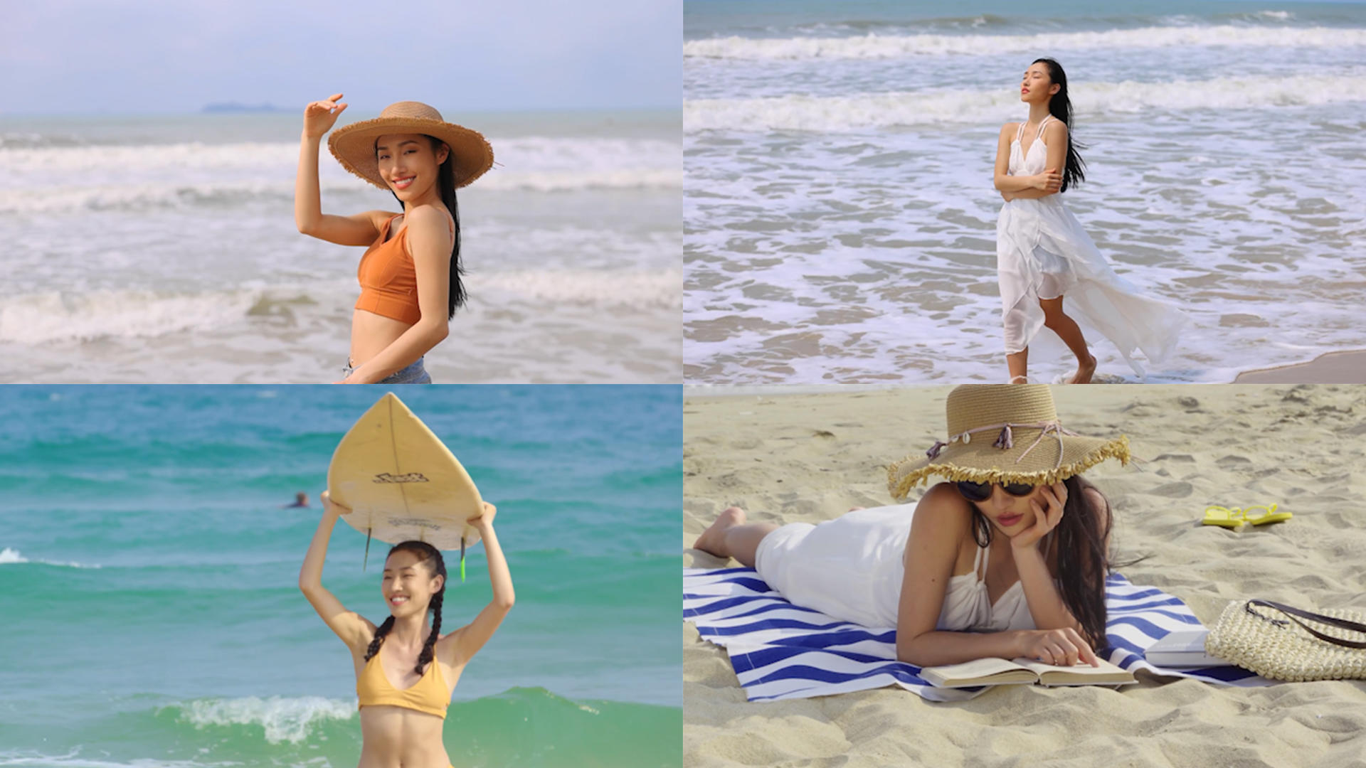 初夏沙滩美女群像合集视频的预览图