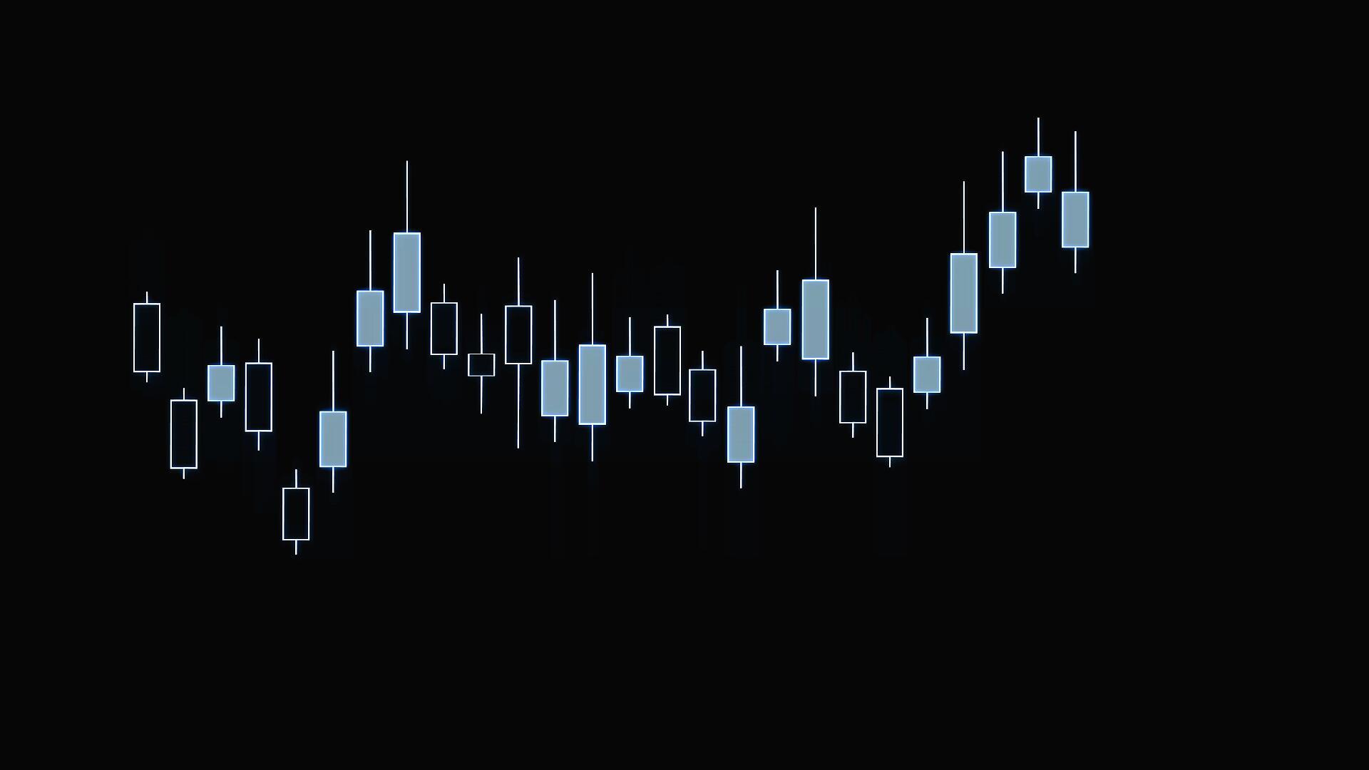 市场波动股市数据动画科技信息视频的预览图
