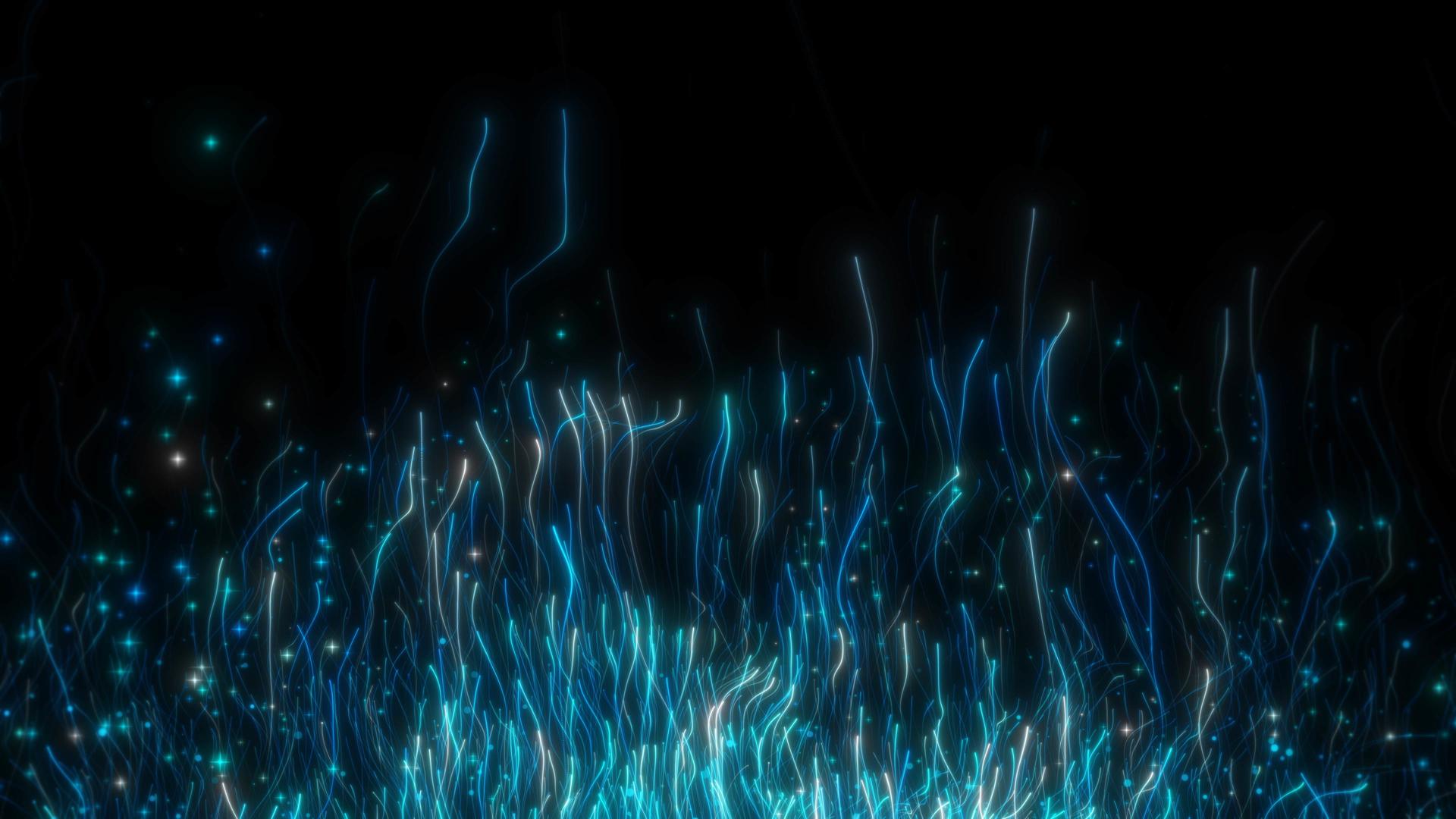 酷炫的淡蓝色粒子光条生长舞台背景视频的预览图