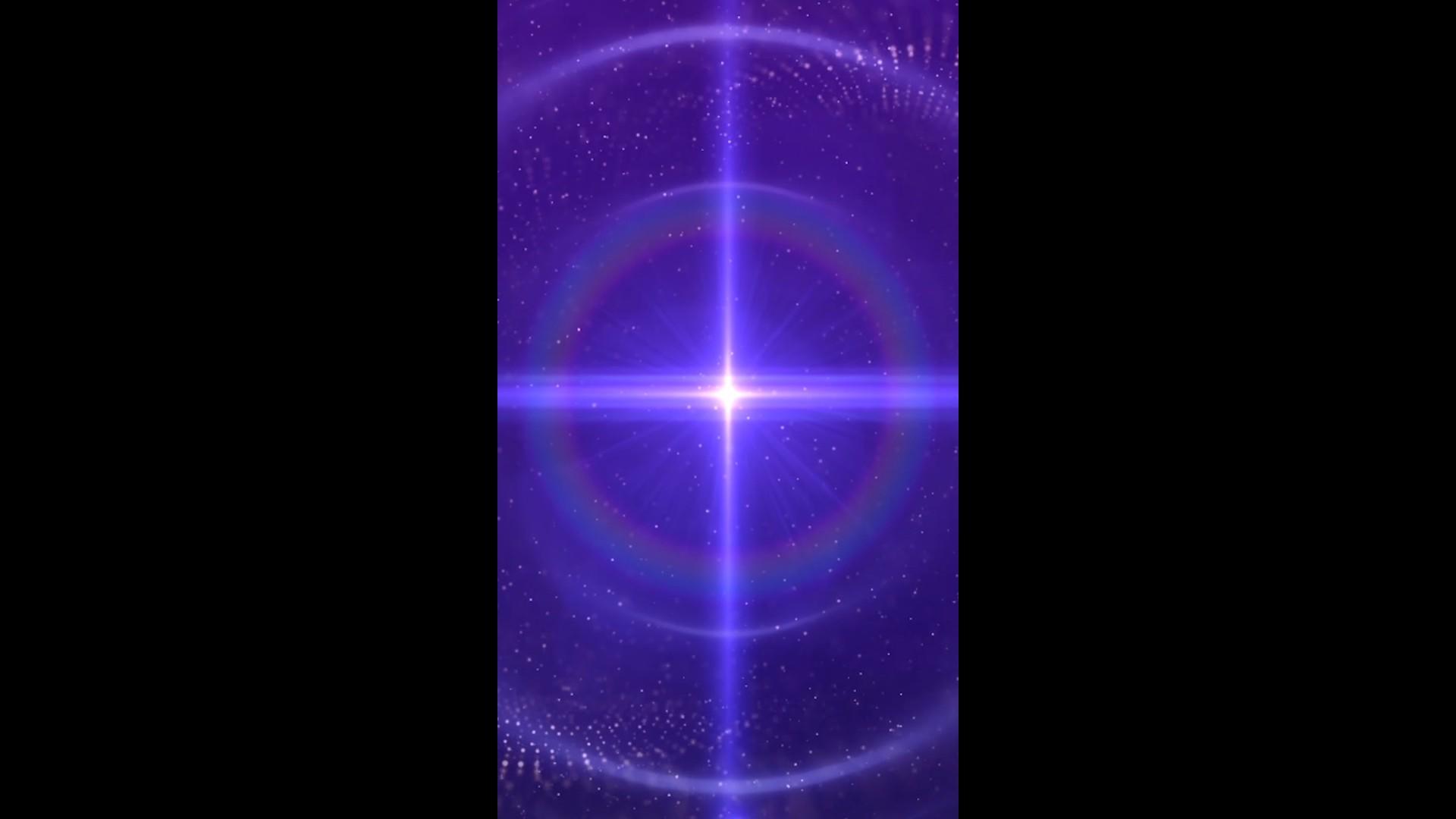 粒子光圈紫色婚礼栏目背景视频的预览图
