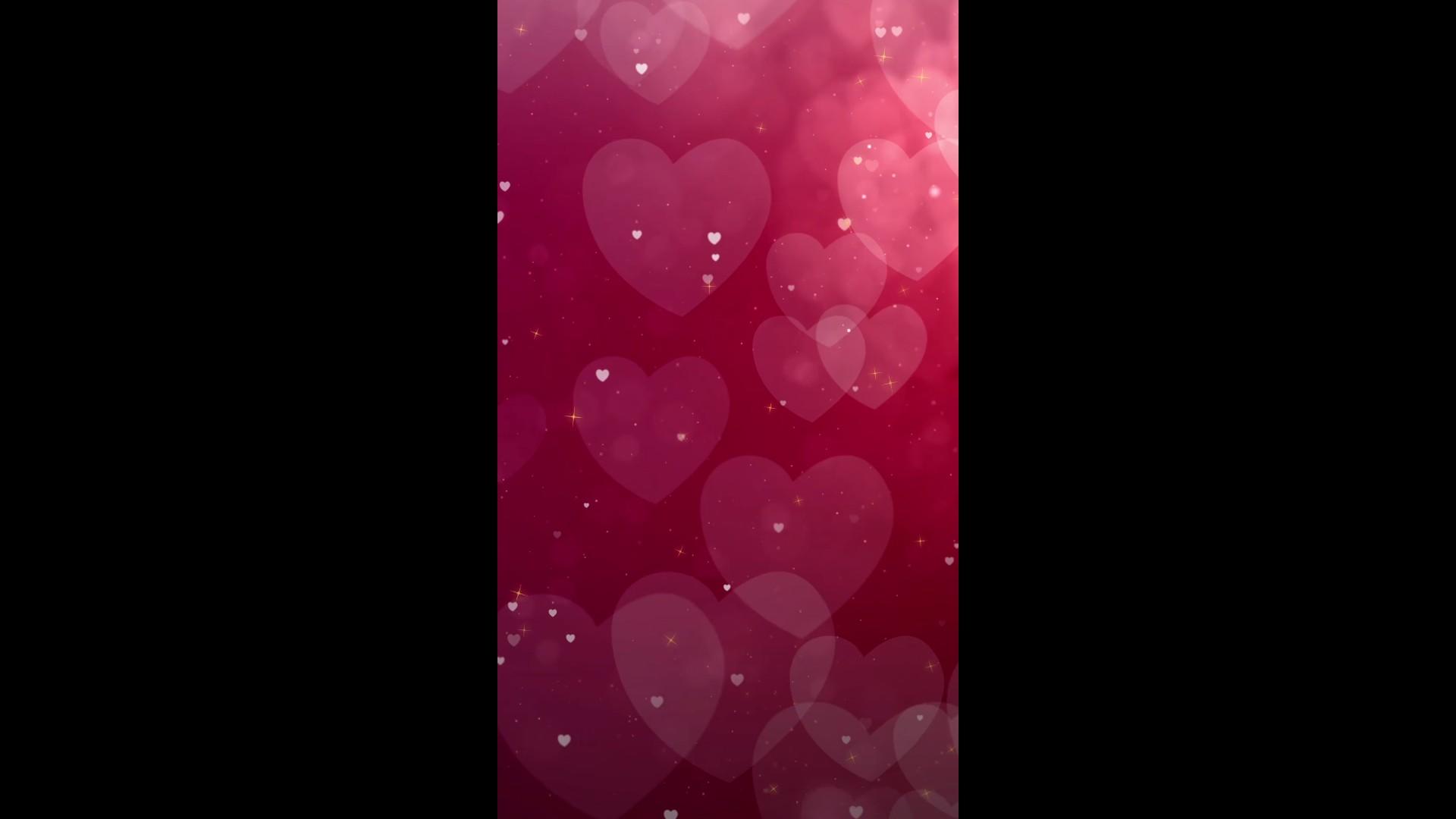 唯美粉色爱心光斑粒子婚礼婚庆背景视频的预览图