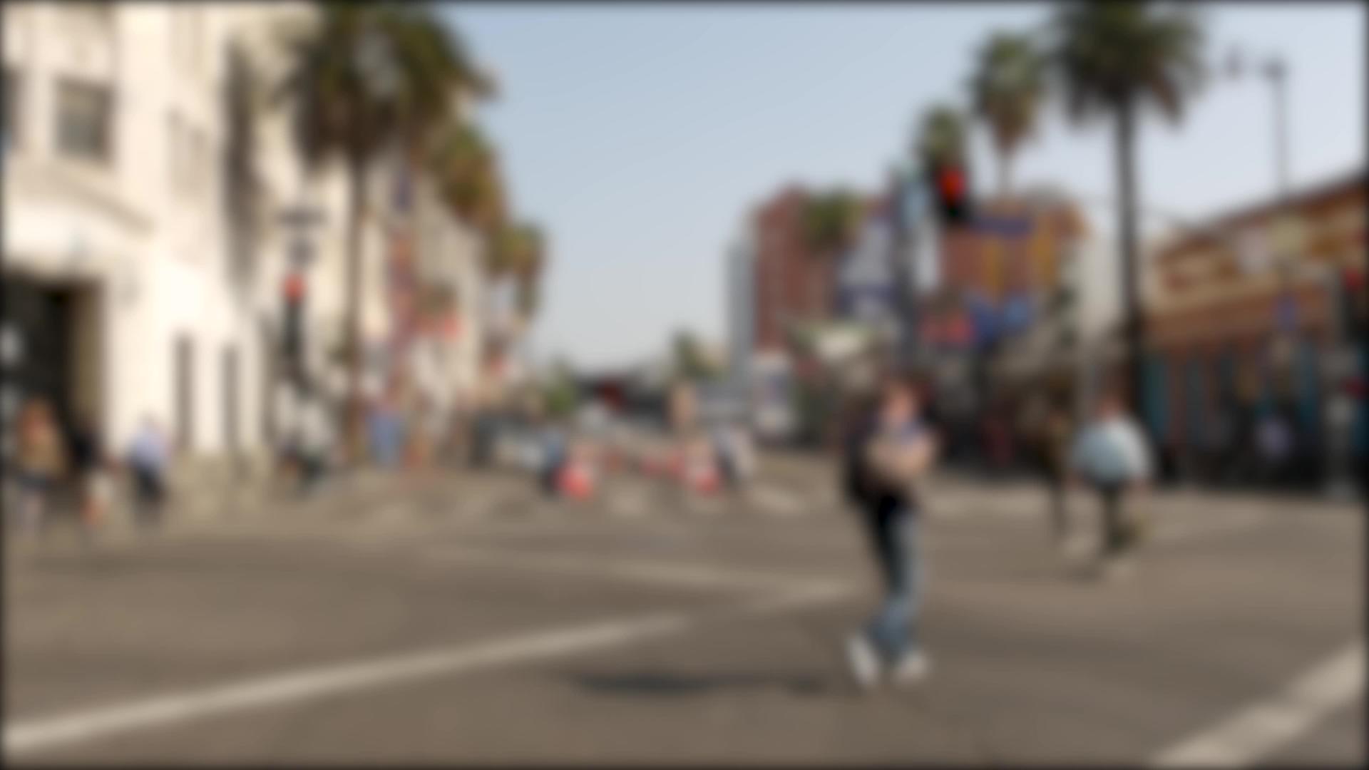 星光大道洛杉矶好莱坞大道加利福尼亚美国行人走在街上视频的预览图