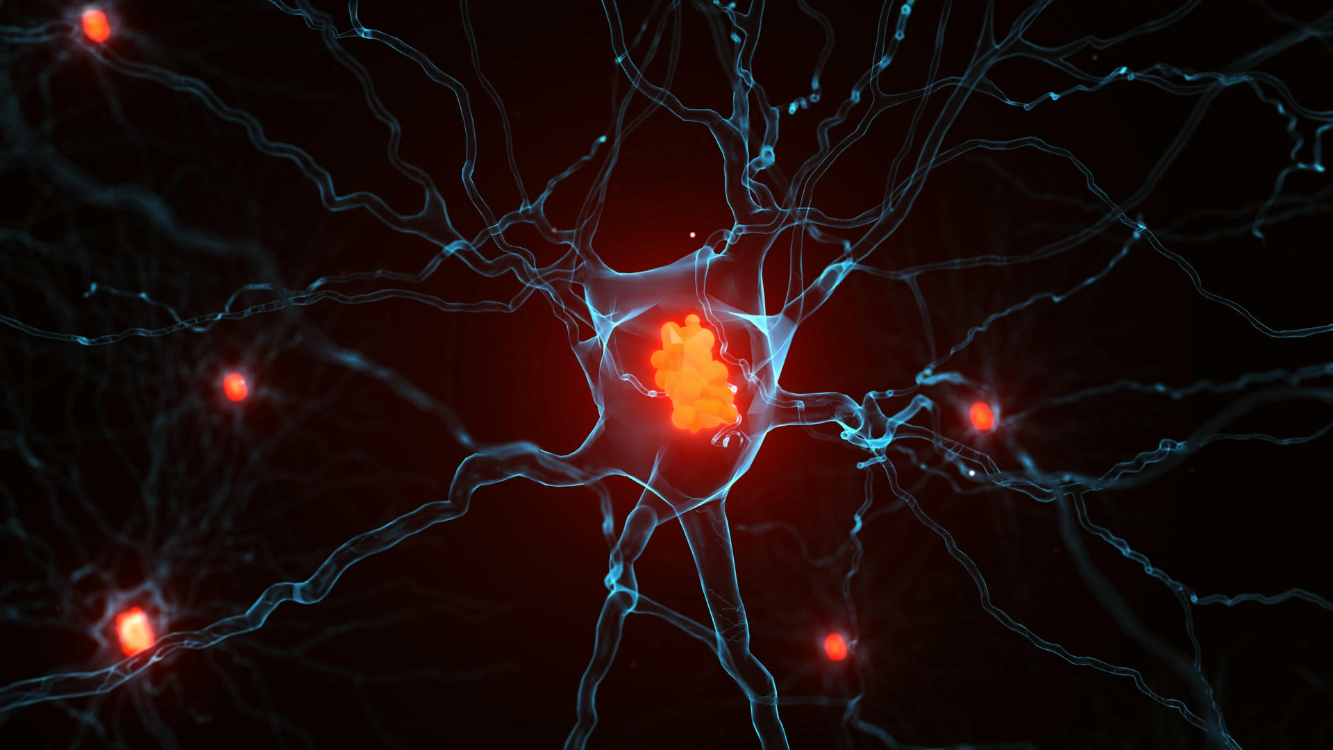 4K三维神经细胞病灶背景视频的预览图