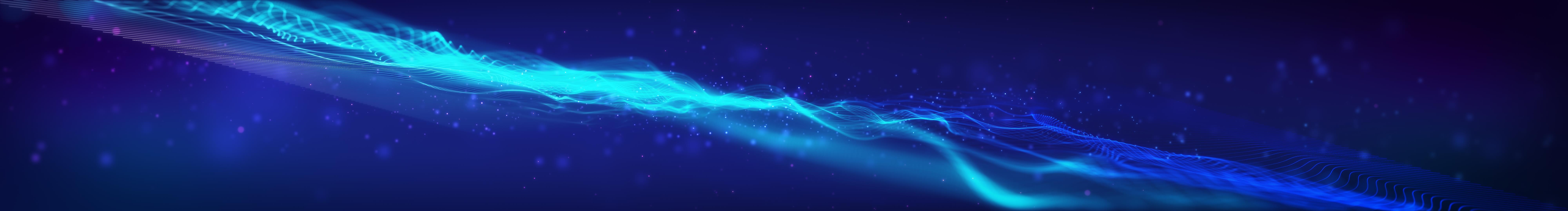 8K超宽屏唯美梦幻绚丽粒子蓝色背景循环视频的预览图