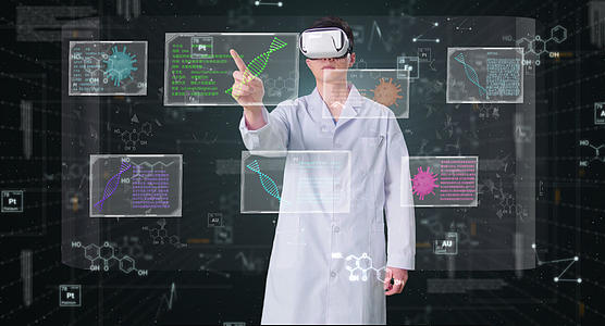 VR虚拟现实医生医疗视频模板视频的预览图