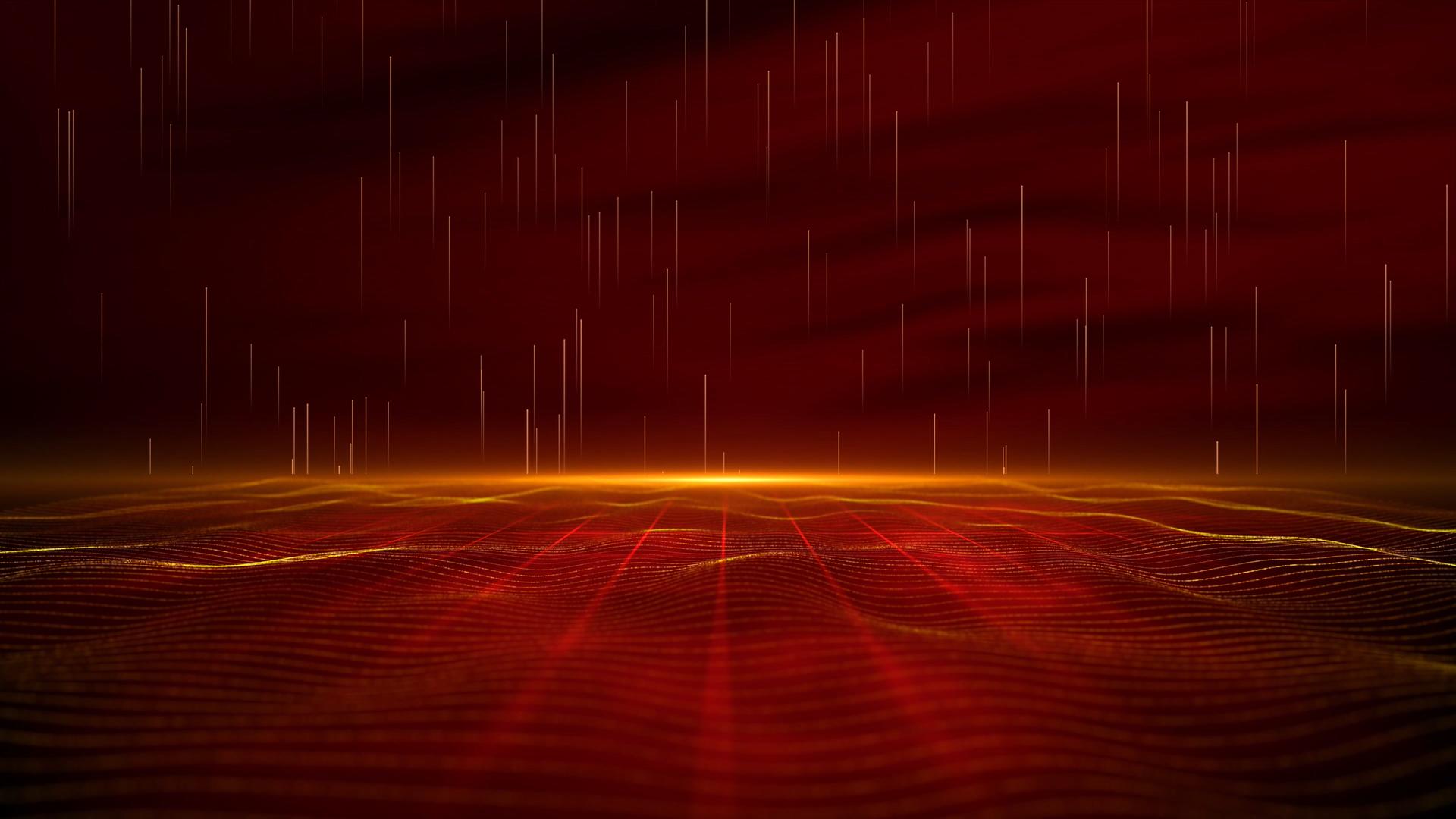 震撼粒子红绸红色背景视频的预览图