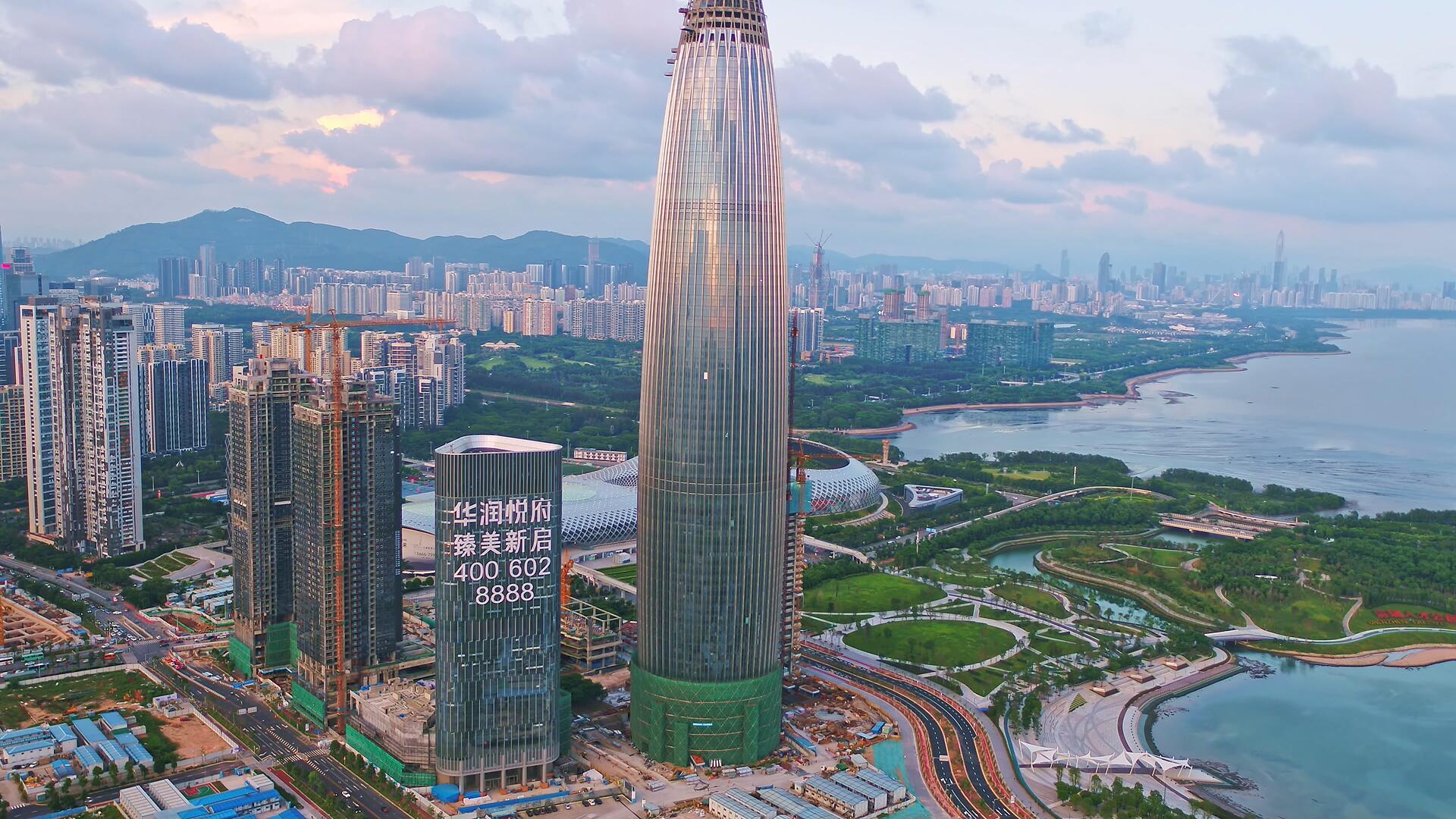 深圳CBD城市4K航拍视频的预览图