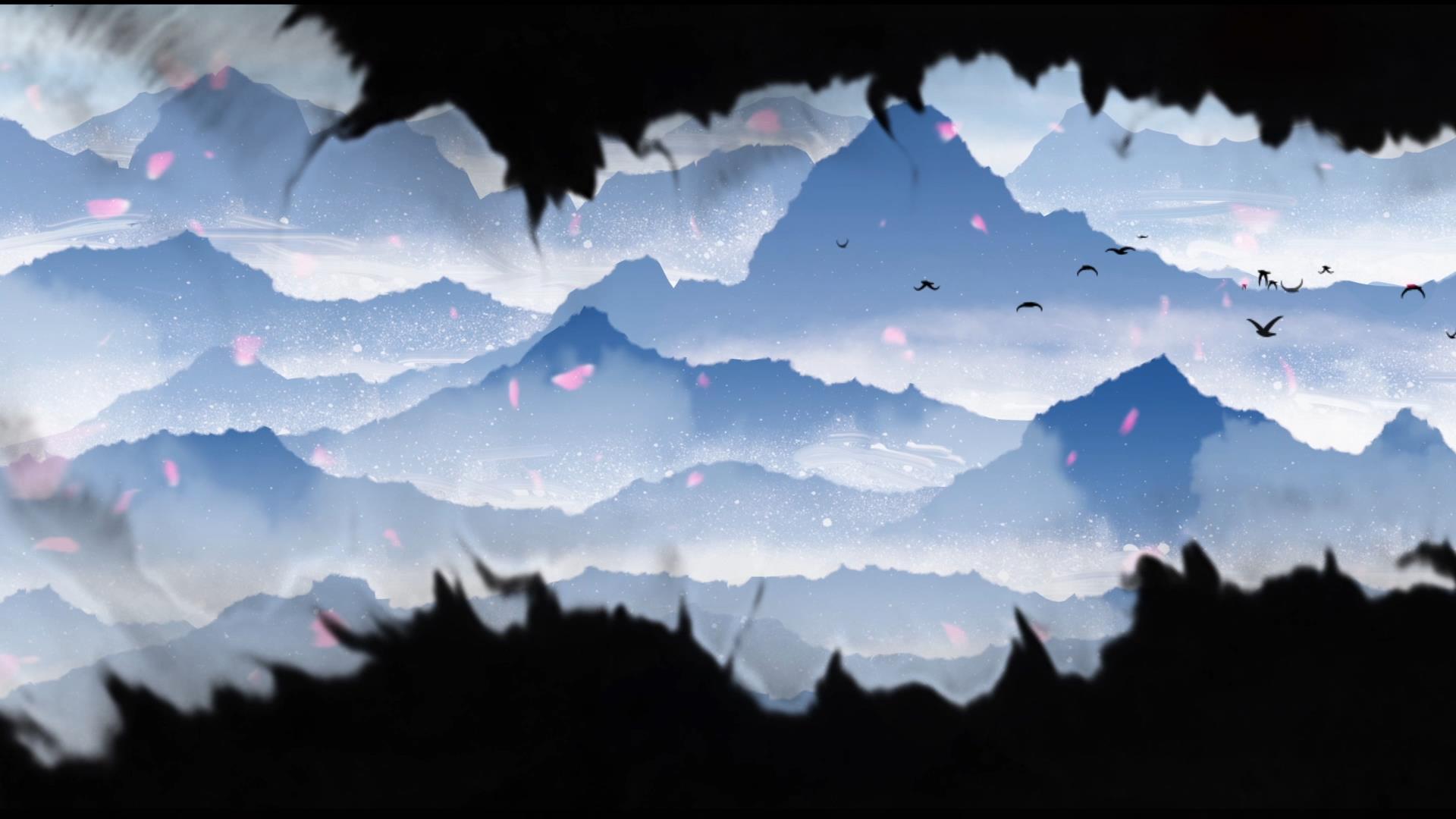 中国风风景山视频的预览图