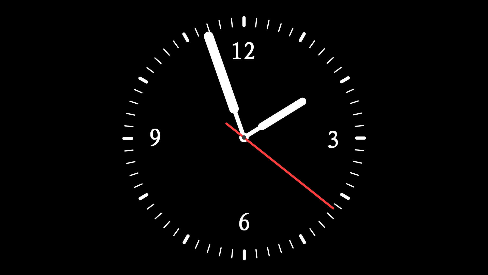 时钟转动动画24小时一圈视频的预览图