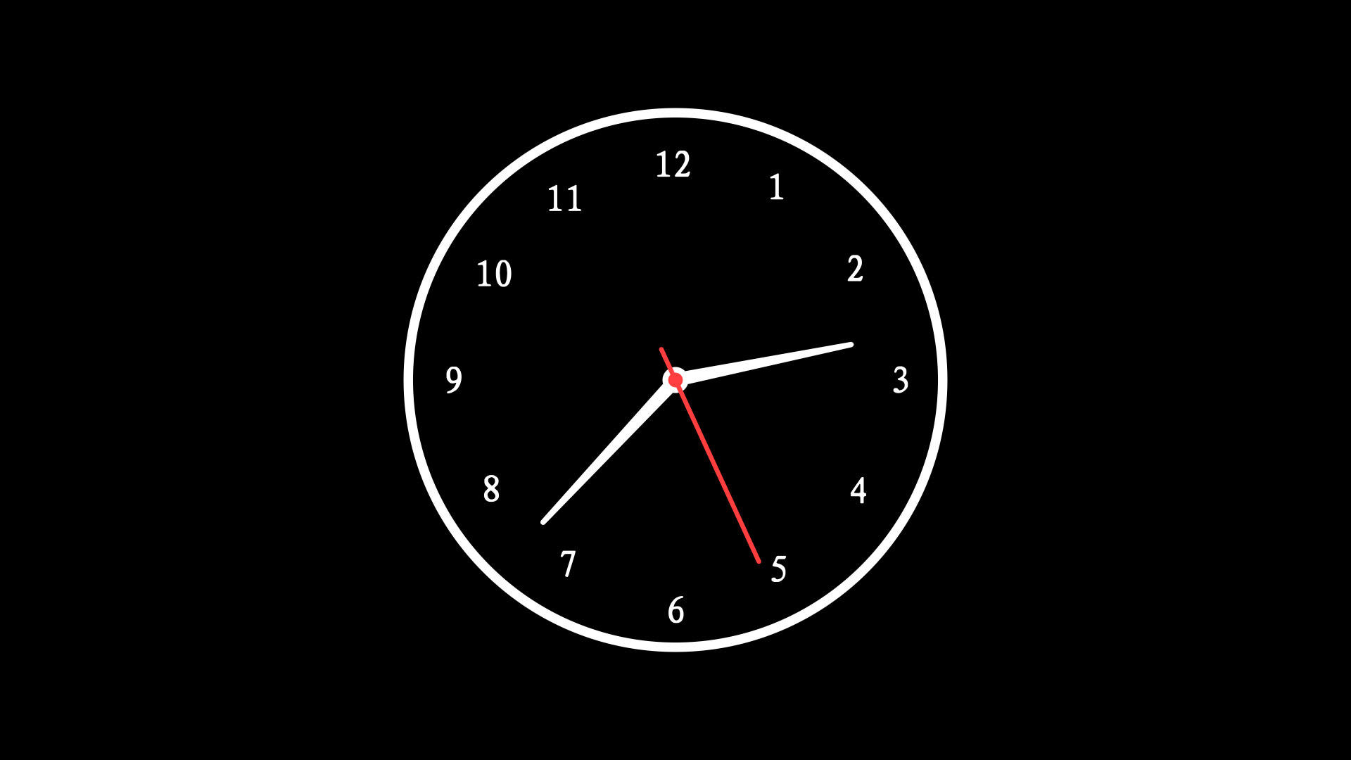 时钟转动动画24小时一圈视频的预览图