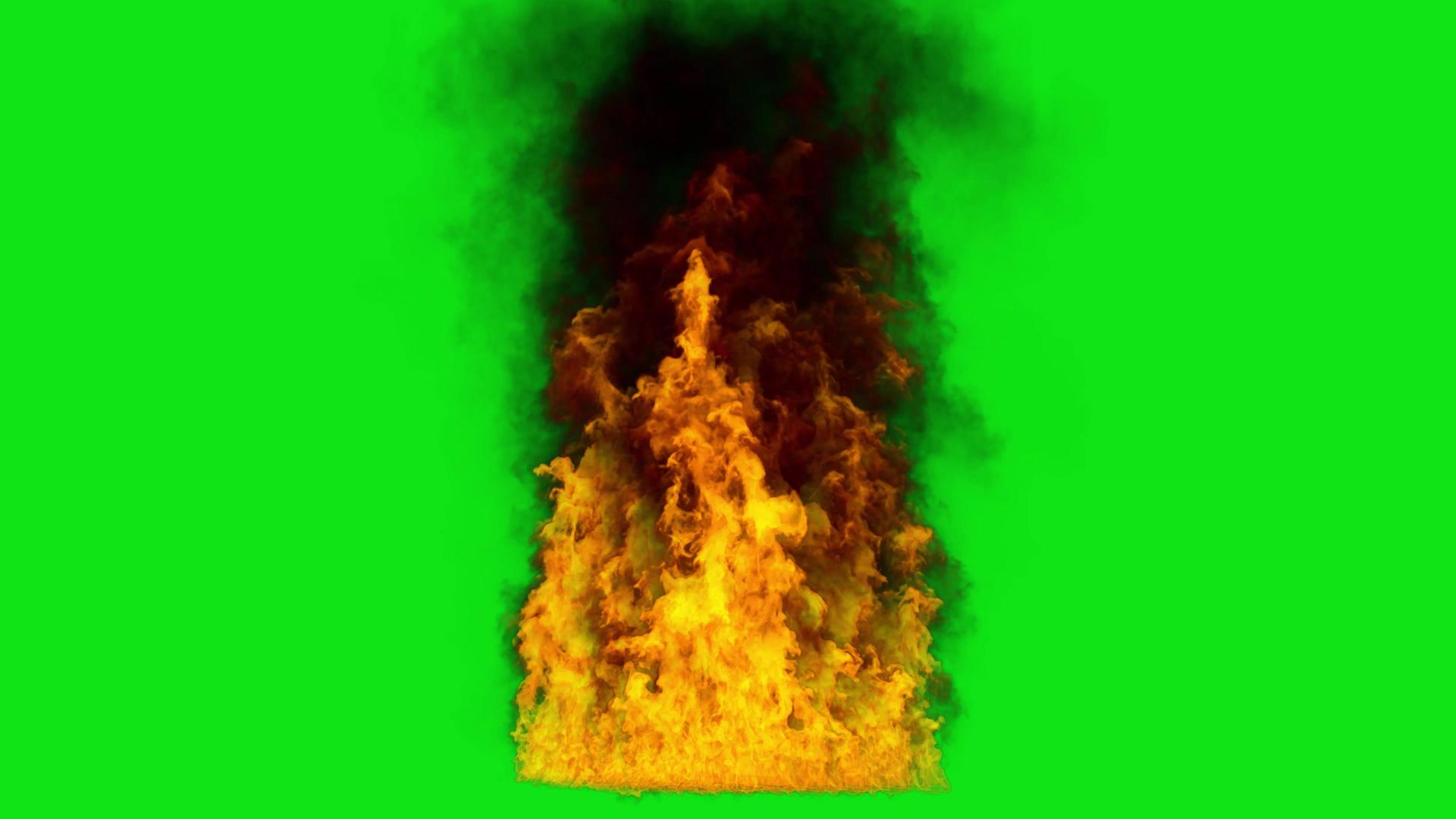 火焰浓烟绿幕抠像特效素材剪映视频的预览图