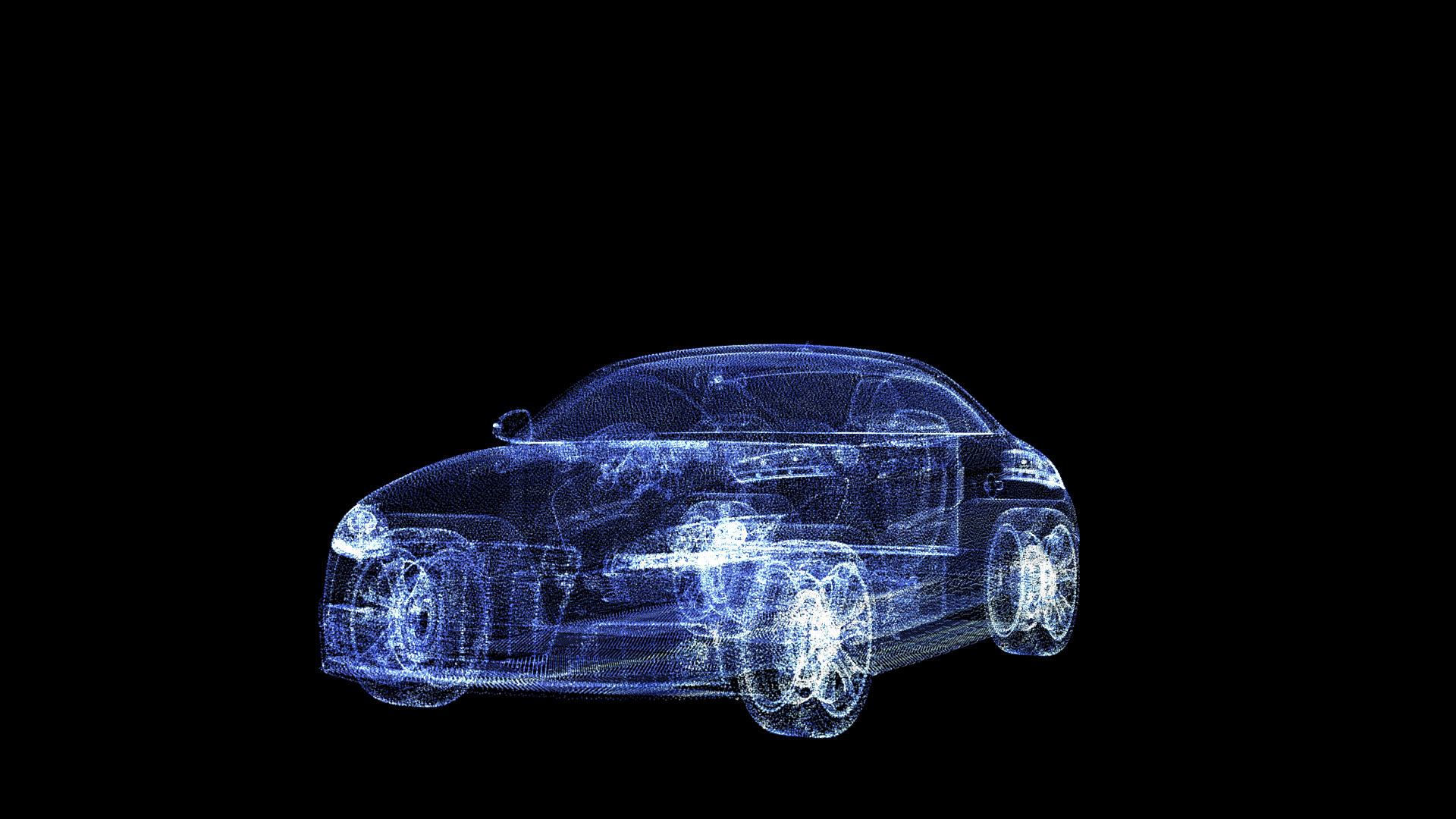 粒子透明汽车视频的预览图