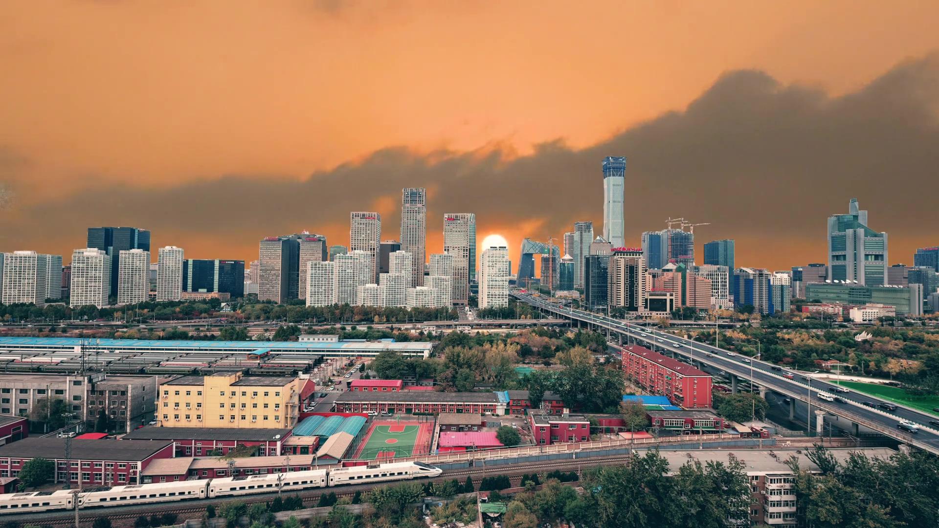 北京地标古建筑旅游景点合成背景视频的预览图