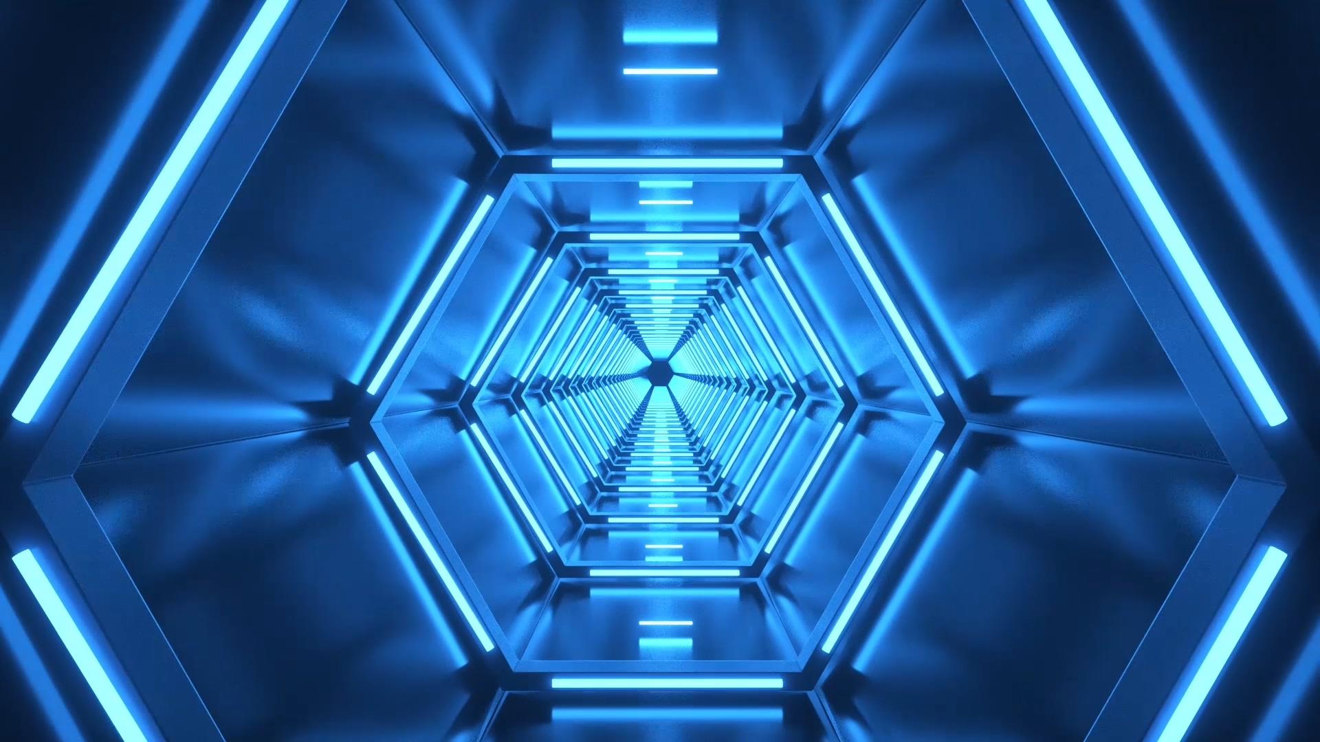 大气科技感隧道穿梭视频的预览图