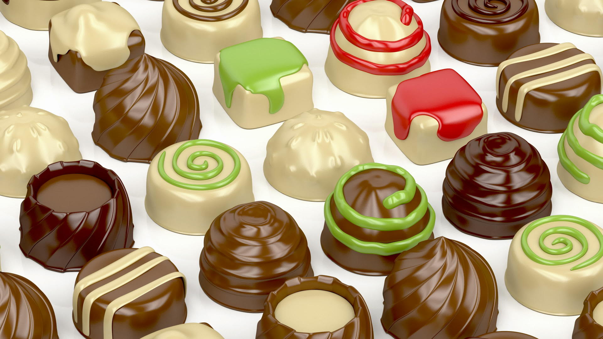 各种巧克力糖果视频的预览图