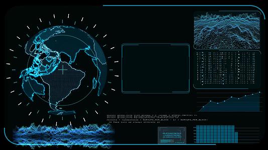 数字世界地图和保护勒索软件的技术研发分析视频的预览图