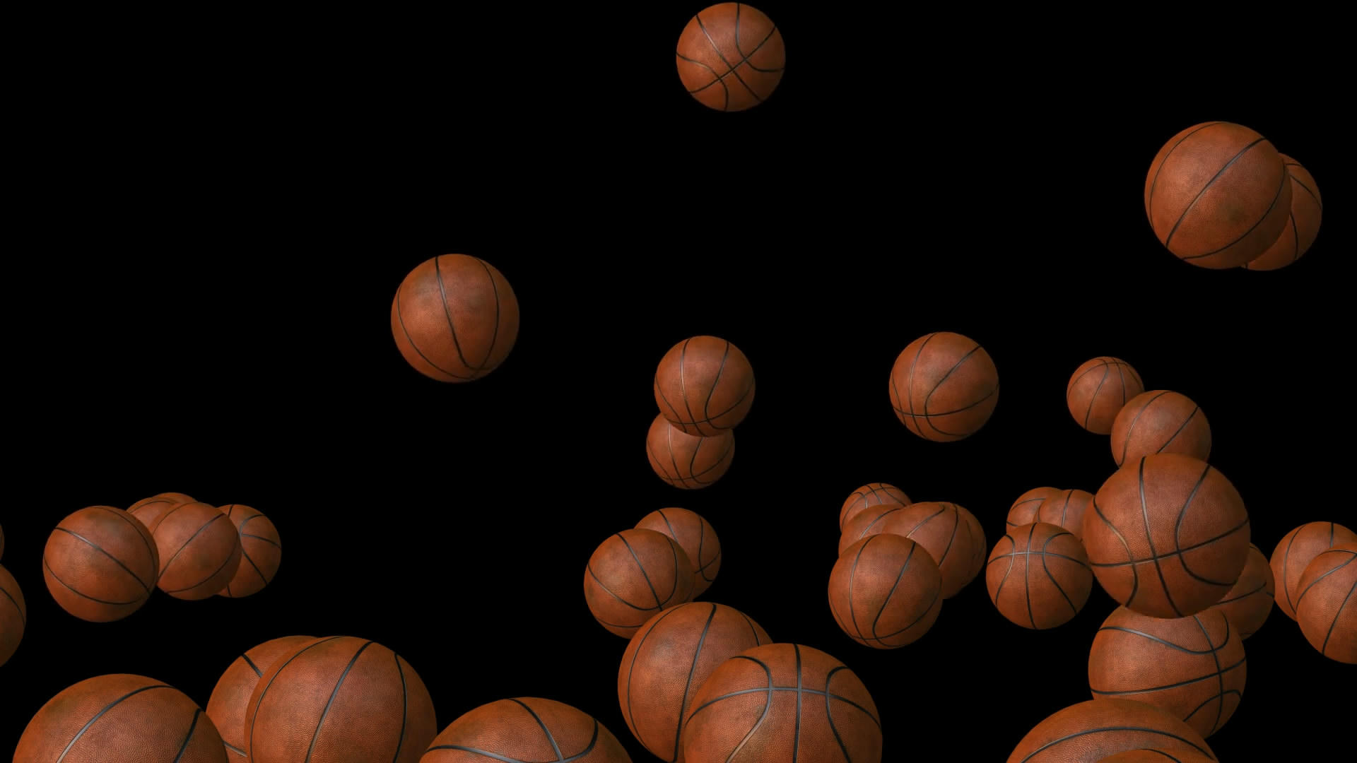 透明通道篮球掉落视频素材视频的预览图