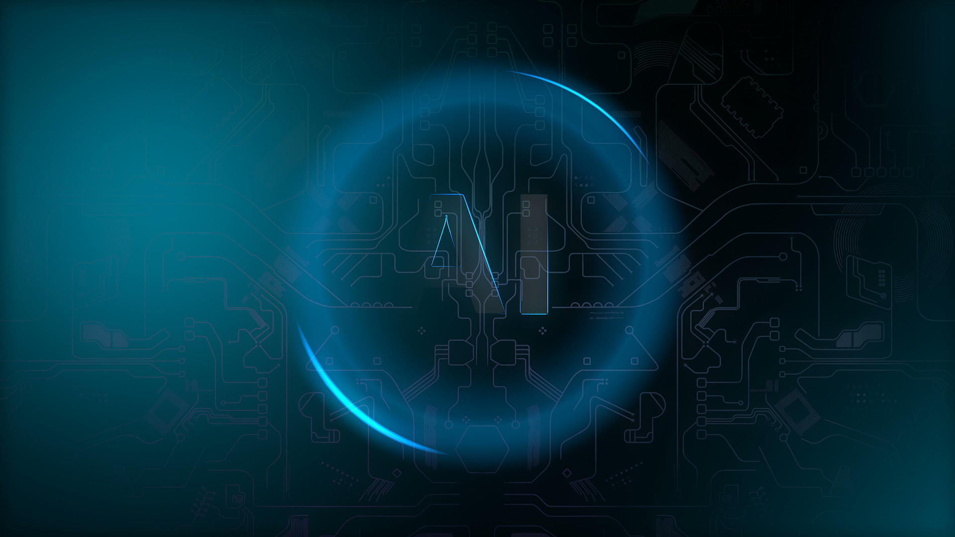 人工智能技术Ai类型打字背景动画片视频的预览图