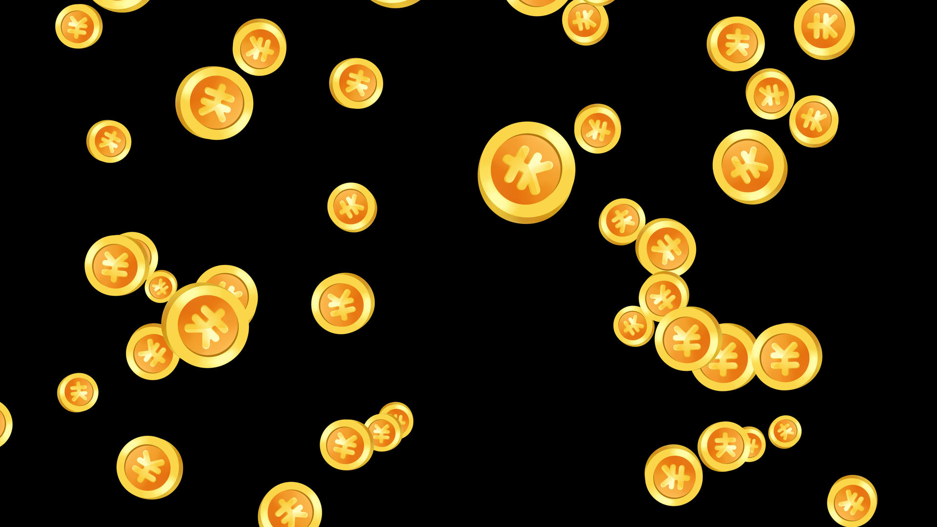透明通道金币喷出素材视频的预览图